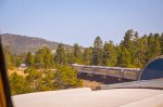 Grand Canyon Railway traveling to the Canyon